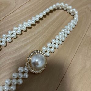 パールベルト 結婚式パールワンピース 帯締め 着物 袴 卒業式 入学式 ベルト 夏祭り 浴衣 パール