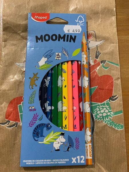 ムーミン Maped 色鉛筆 12色セット 未使用