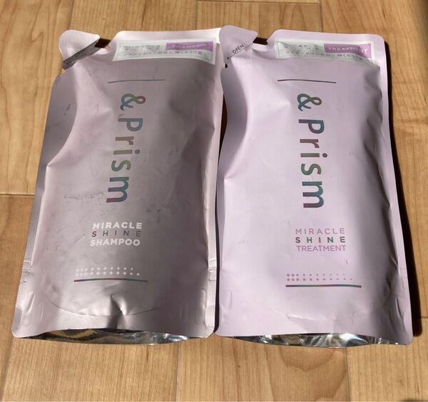 &Prism アンドプリズム ミラクルシャイン シャンプー&トリートメント 詰め替えセット(320ml+320g)×1個
