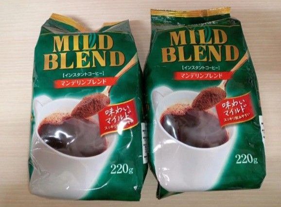 ☆マンデリン MILD BLEND インスタントコーヒー 詰替用 220g×2袋セット!!☆