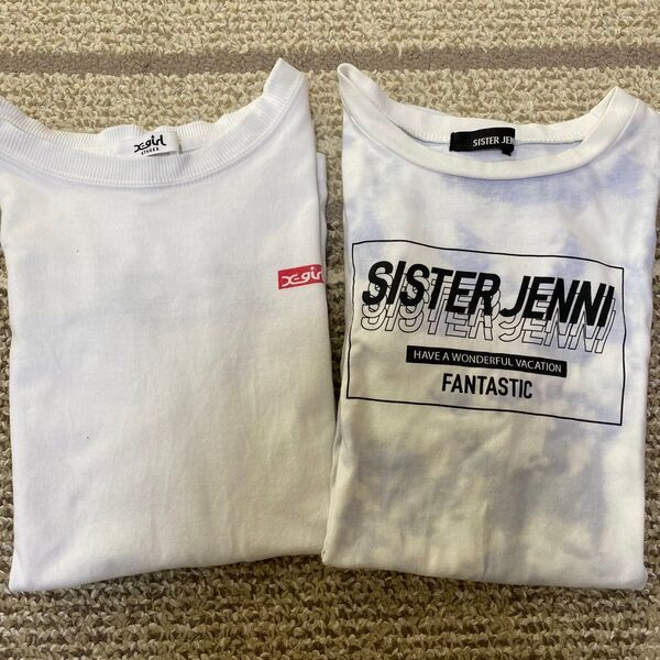 SISTER JENNI Tシャツ ホワイト x-girl 子供 服 半袖 女の子 セット
