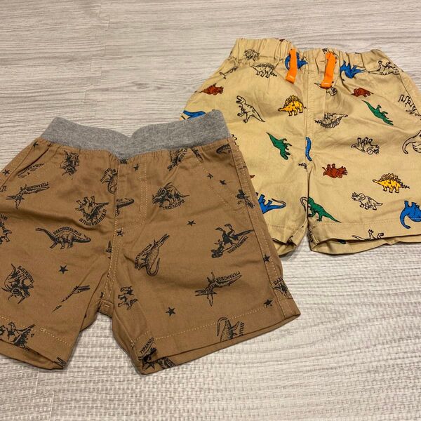 バースデイ 恐竜柄ハーフパンツ 100 ※2枚セット