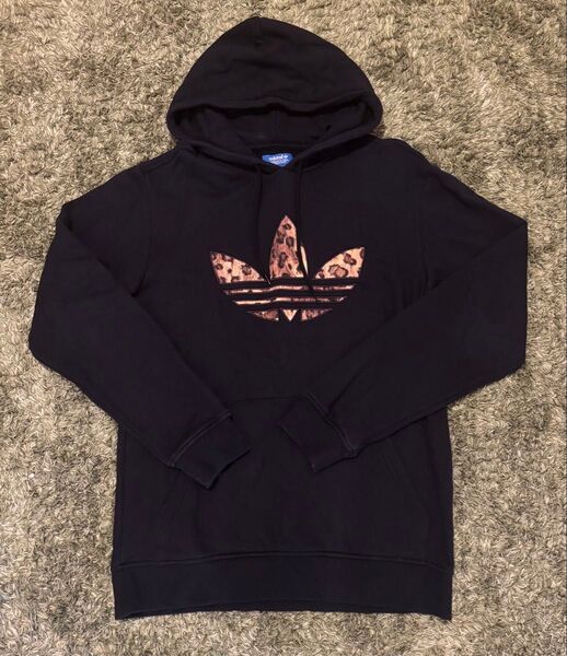 adidas originals レオパードトレフォイル パーカー L