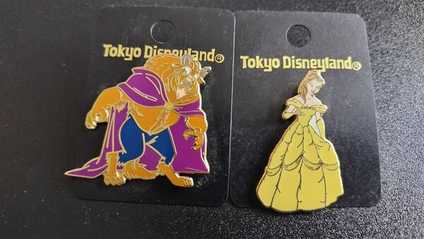 美女と野獣 ピンバッジ ピンズ DISNEY