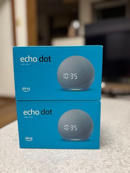 Echo Dot 第4世代 時計付きスマートスピーカー with Alexa 2個セット