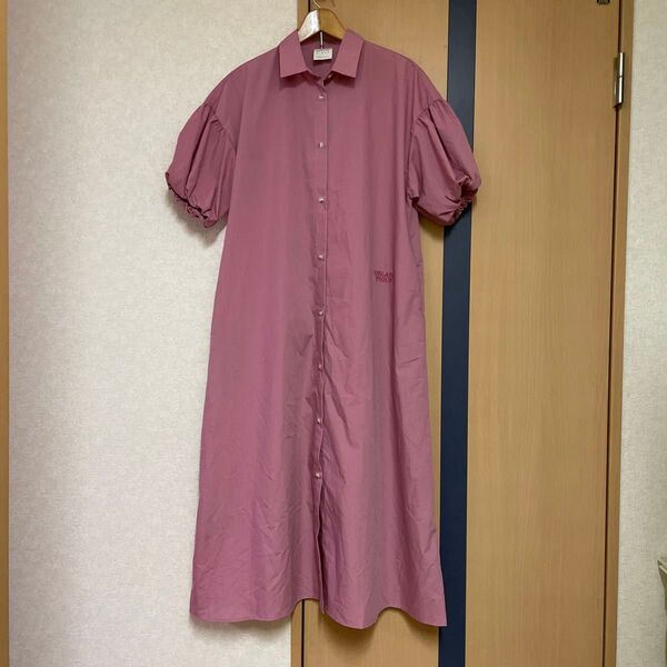 ジェラートピケ リゾート布帛ワンピース ルームウェア 美品