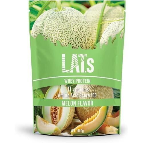 LATs(ラット) by MY ROUTINE ホエイプロテイン 1kg ビタミン 11種配合 国内製造 (1kg, メロン風味)