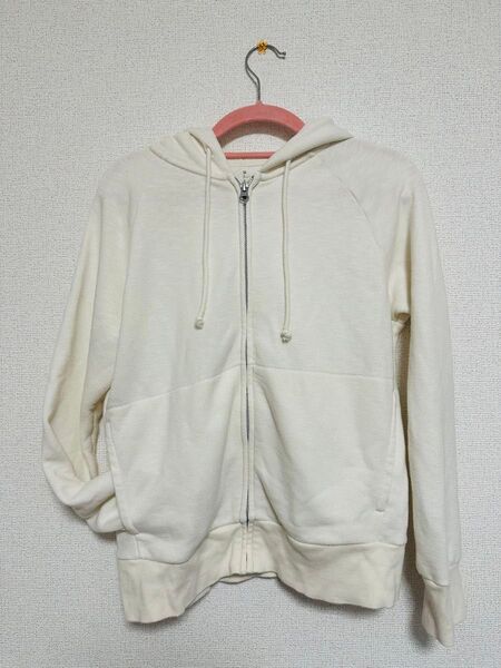 無印良品 MUJI 無印 フード付きパーカー ジップアップパーカー Mサイズ