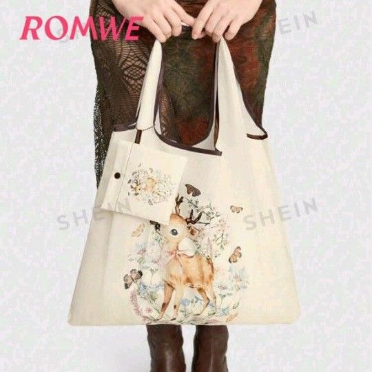 ROMWE Kawaii ディア柄エコバッグ新品未使用