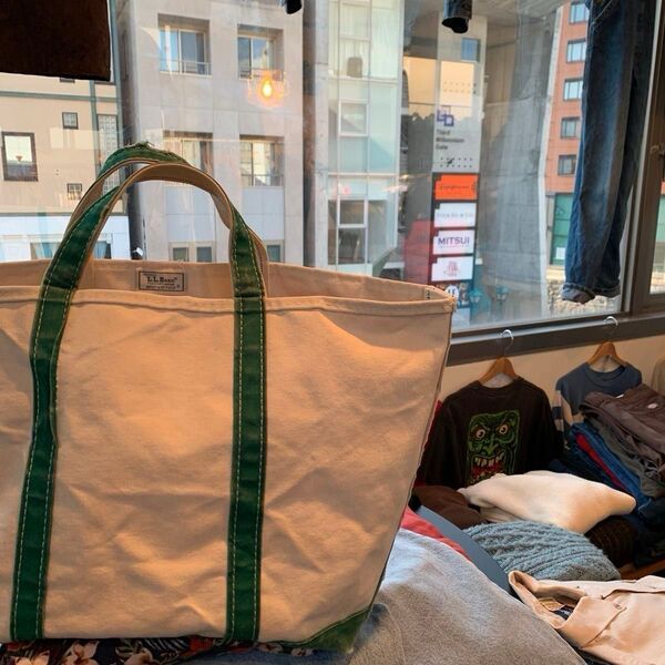 LL.Bean 80s 70s tote boat and tote グリーン vintage リーバイス501 505 517