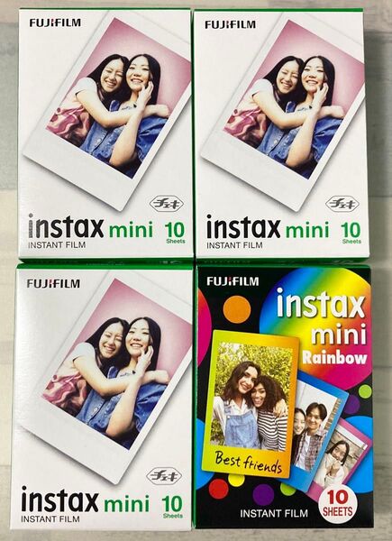 富士フイルム チェキ用フィルム instax mini 計4点