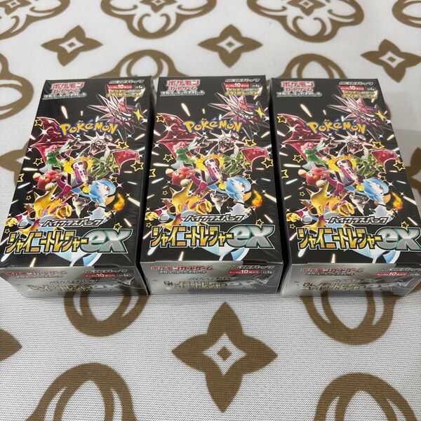 【新品・未開封シュリンク付き】シャイニートレジャーex 3BOX ポケモンカードゲーム ハイクラスパック
