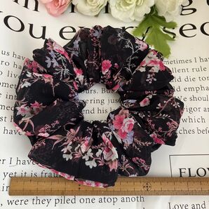 花柄シュシュハンドメイドシュシュ
