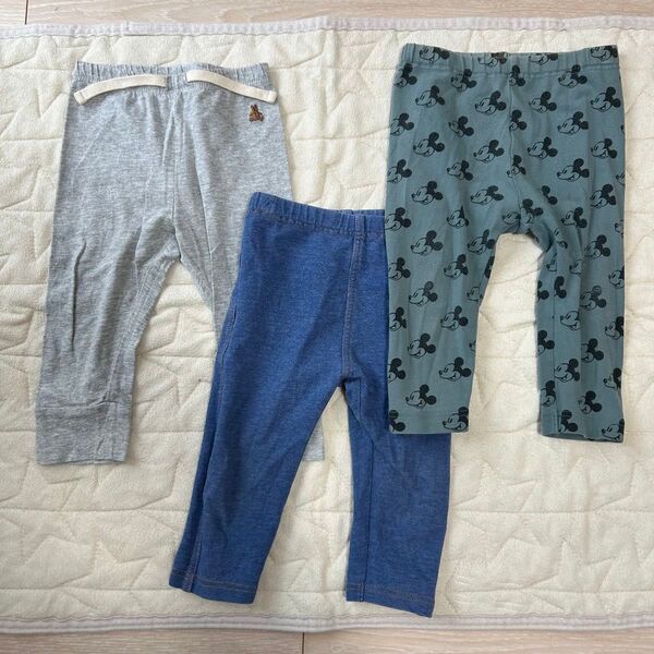 レギンス 80サイズ 10分丈 3枚セット ユニクロ GAP ②