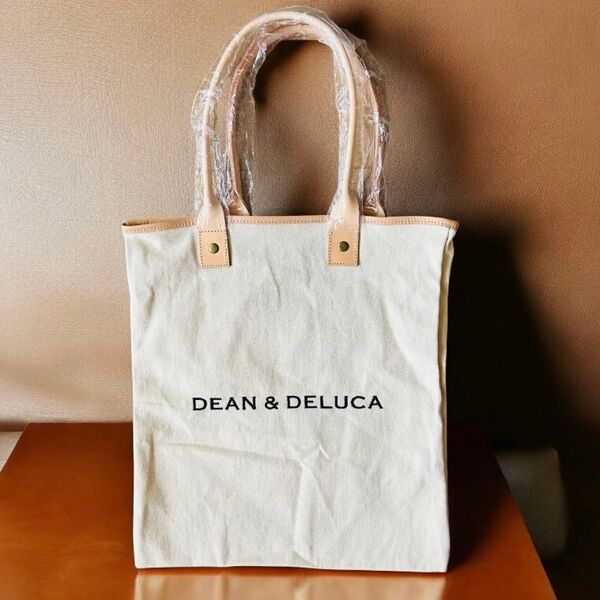 DEAN & DELUCA トートバッグ レザー キャンバス 15周年 ディーンアンドデルーカ