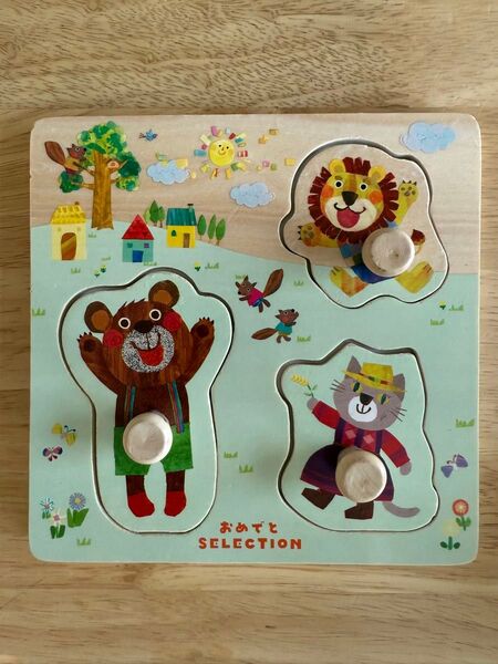 型はめパズル 動物 木製