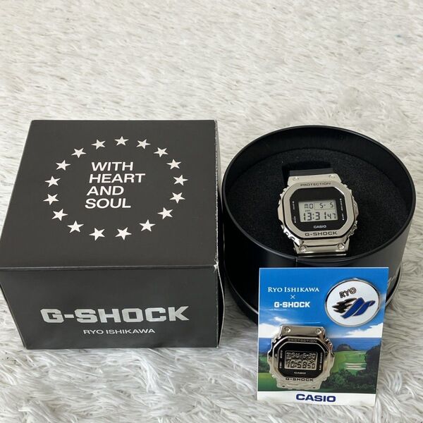 【未使用級】カシオ G-SHOCK GM-5600 石川遼コラボ CASIO ジーショック マーカー付き