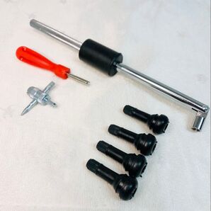 バルブ装着ツール バルブインサーター バルブレンチ2種 バルブTR413 4本付 送料無料