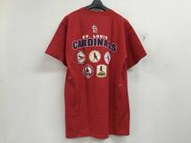 未使用Majestic COOPERSTOWN COLLECTIONセントルイスカージナルスチャンピオンロゴTシャツ★MLB★サイズLレッド★N7_画像4