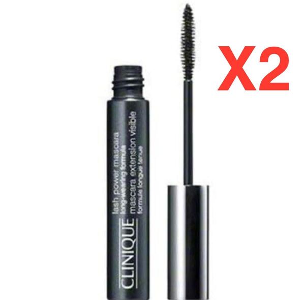 【新品】クリニーク ラッシュパワーマスカラ #01 ブラックオニキス 6ml x 2個