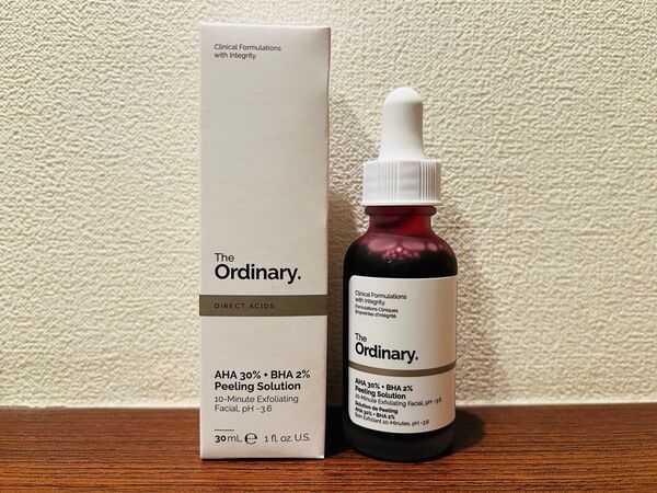 【新品】AHA 30% + BHA 2% ピーリング ソルーション 30ml The Ordinary