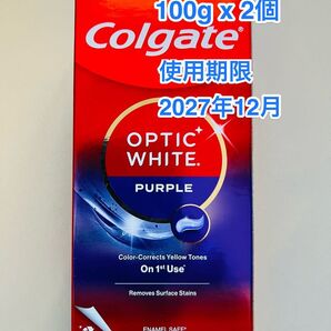 Colgate コルケート オプティックホワイト パープル100g x 2個