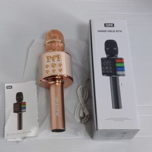 Q98 ハンドヘルドKTVマイク(Bluetooth ワイヤレスカラオケマイク)Android&iPhone対応