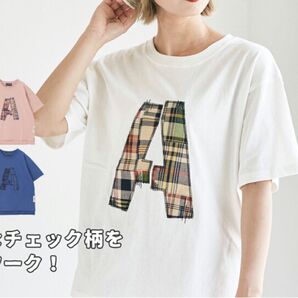 CUBE SUGAR 天竺 カットソー異素材ピグメント染半袖 ロゴパッチTシャツ ホワイト