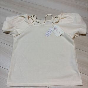 しまむら 辻希美 TUワッフル袖バルーン Ange Charme オフホワイト L 新品 タグ付き