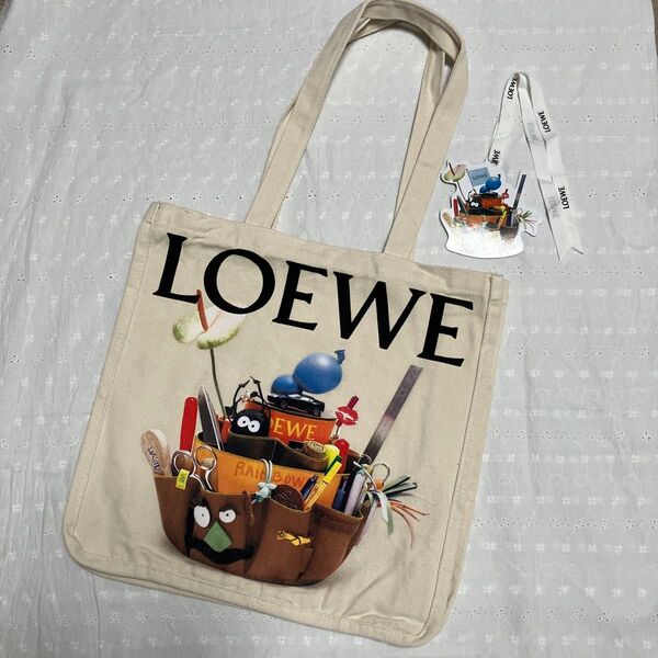 非売品 LOEWE ロエベ キャンパストートバッグ ノベルティ クラフテッドワールド展 ジブリ まっくろくろすけ