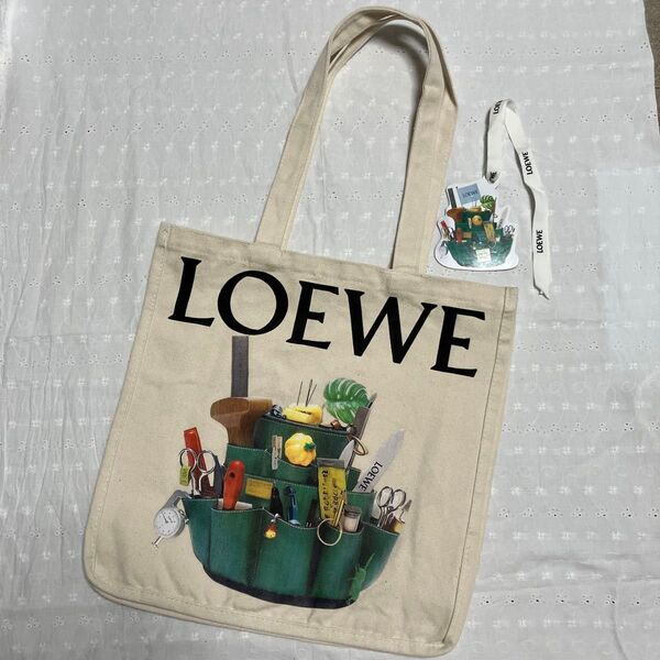 非売品 LOEWE ロエベ ノベルティ キャンパストートバッグ クラフテッドワールド展 ジブリ