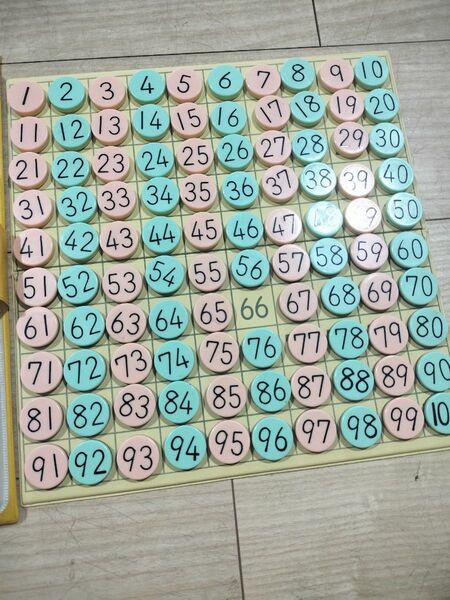 くもん式 磁石すうじ盤 1〜100 知育玩具 公文