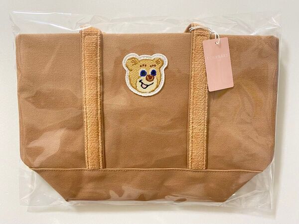 【新品】ラブラリーバイフェイラー オールドテディ ワッペントートバッグ ベージュ フェイラー トートバッグ ドアップテディ