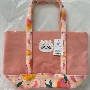 【新品】フェイラー ちいかわ ★FEILER ちいかわピーチドット刺繍トートバッグ ★ ちいかわ トート