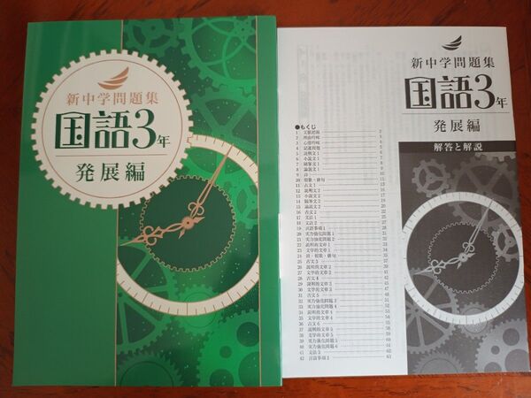 【最新版】 新品 新中学問題集 国語(発展)中3【解答付】