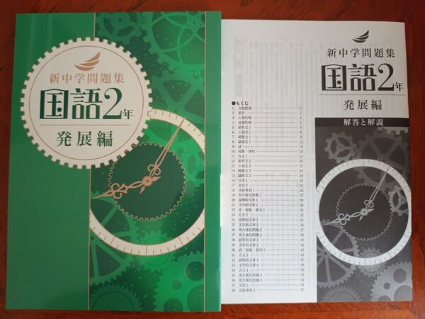 【最新版】 新品 新中学問題集 国語(発展)中2【解答付】