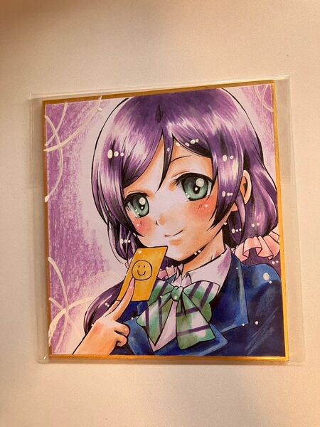 手描きイラスト 色紙小7