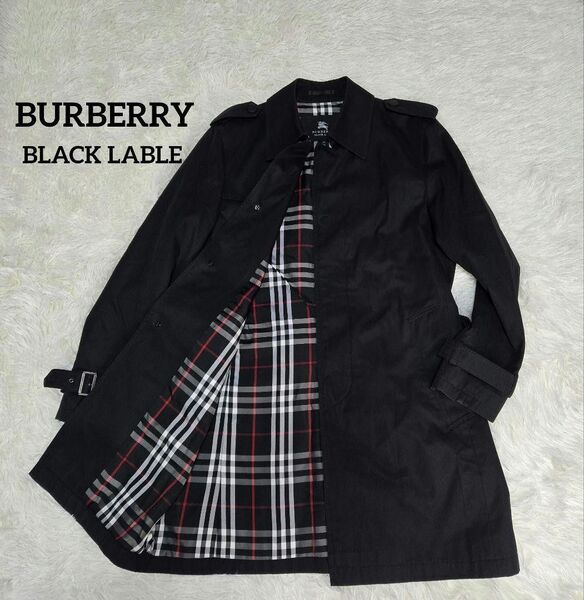 Burberry Black label バーバリー ブラックレーベル トレンチコート Mサイズ ノバチェック