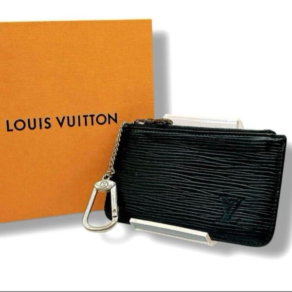 LOUIS VUITTON ルイヴィトン コインケース ポシェットクレ ブラック エピ ノワール 小銭入れ チェーン付き 正規品