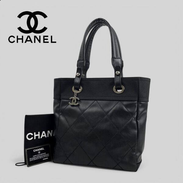 ほぼ未使用■CHANEL シャネル■パリビアリッツPM ハンドバッグ カード付