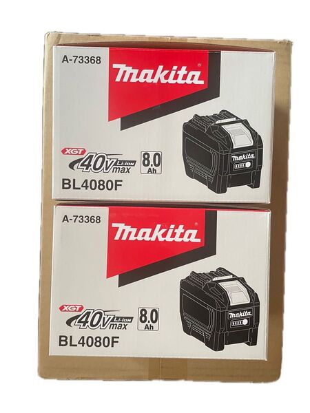 マキタ リチウムイオンバッテリー makita BL4080F 2個