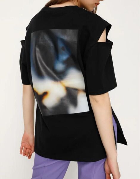SLY Tシャツ バックプリント ブラック