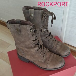 【訳あり】ROCKPORT ショートブーツ ブラウン レディース