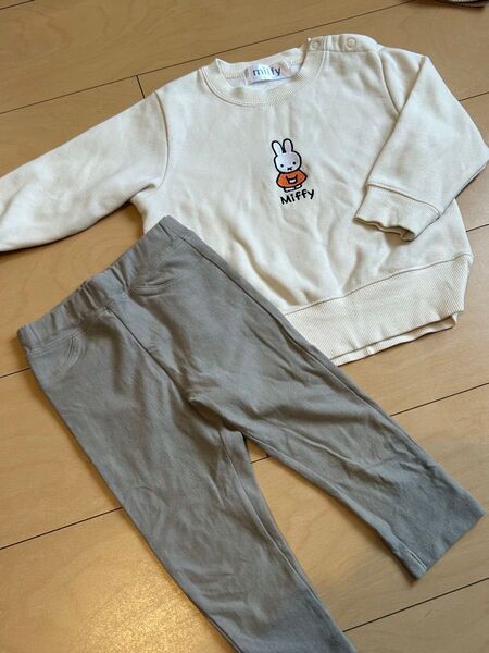 【まとめ売り】birthday GU 子供服 ミッフィー トレーナー パンツ size 90.80
