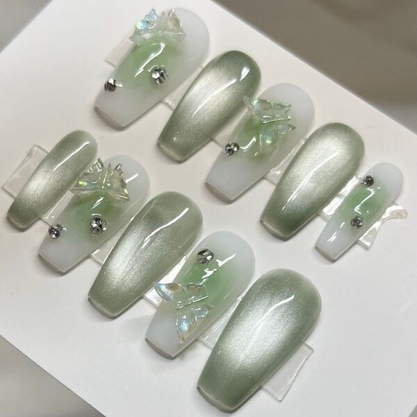 ネイルチップ 春ネイル マグネットネイル ワンホンネイル