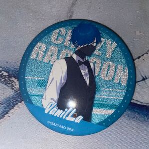 CrazyRaccoon VanilLa 缶バッジ CR コラボカフェ GIGO