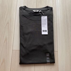 【新品】UNIQLO エアリズムコットンオーバーサイズt ダークグレー XXL