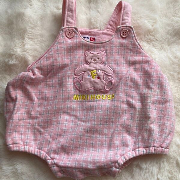 【値下げ】ミキハウス MIKIHOUSE ダルマオール 70 ベビー