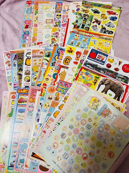新品未使用 子供用 付録付き 50枚以上 シール 大量 まとめ売り