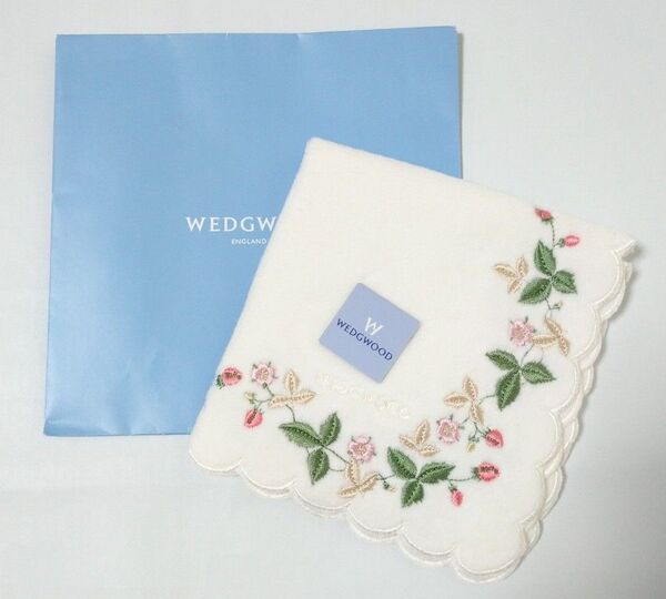 WEDGWOOD タオルハンカチ ホワイト